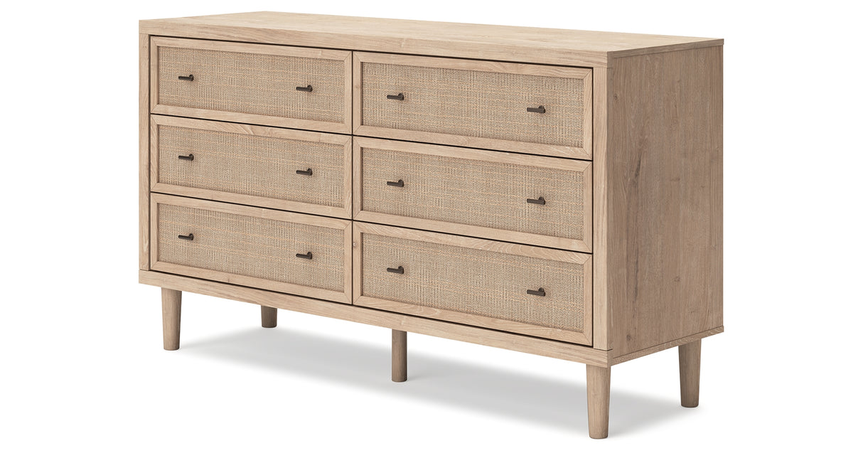Cielden Queen Panel Headboard with Dresser and 2 Nightstands in Two-tone from Ashley Furniture - Luna Furniture