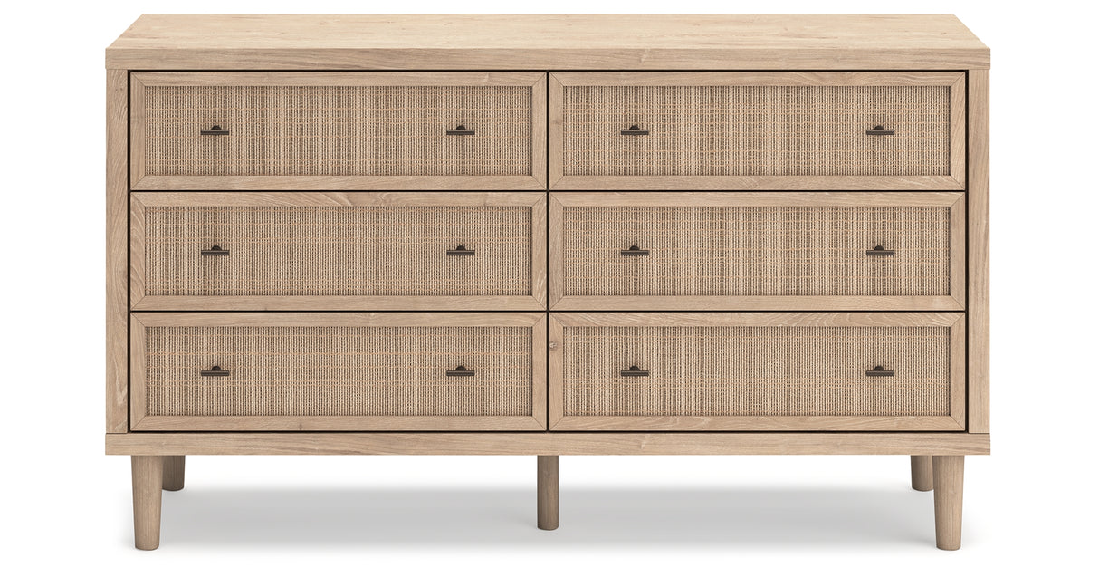 Cielden Queen Panel Headboard with Dresser and 2 Nightstands in Two-tone from Ashley Furniture - Luna Furniture