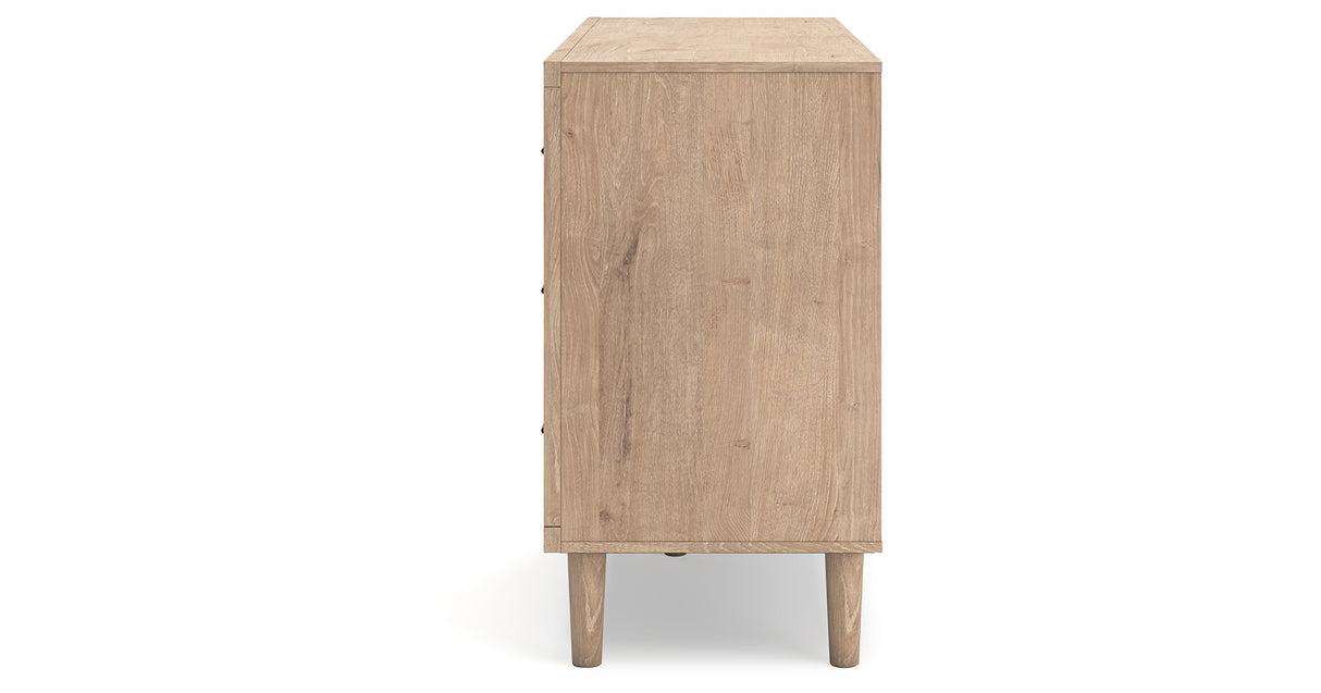 Cielden King Panel Headboard with Dresser in Two-tone from Ashley Furniture - Luna Furniture