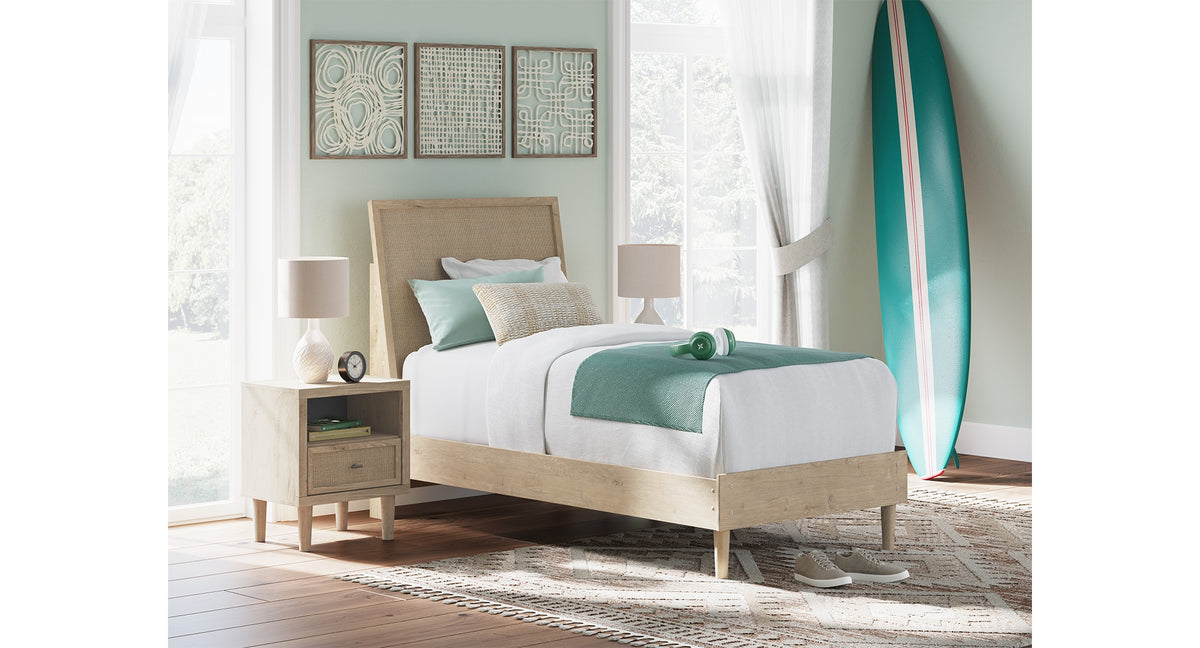 Cielden Two-tone Twin Platform Bed from Ashley Furniture - Luna Furniture