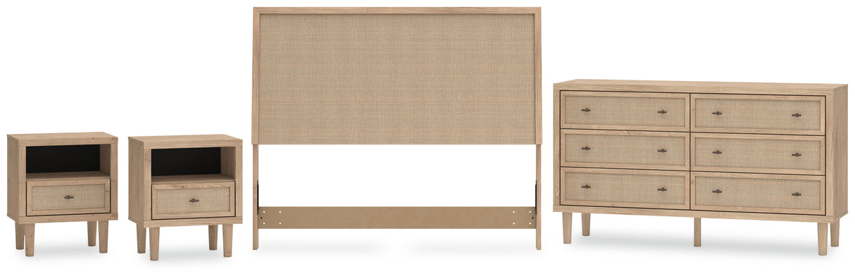 Cielden Queen Panel Headboard with Dresser and 2 Nightstands in Two-tone from Ashley - Luna Furniture