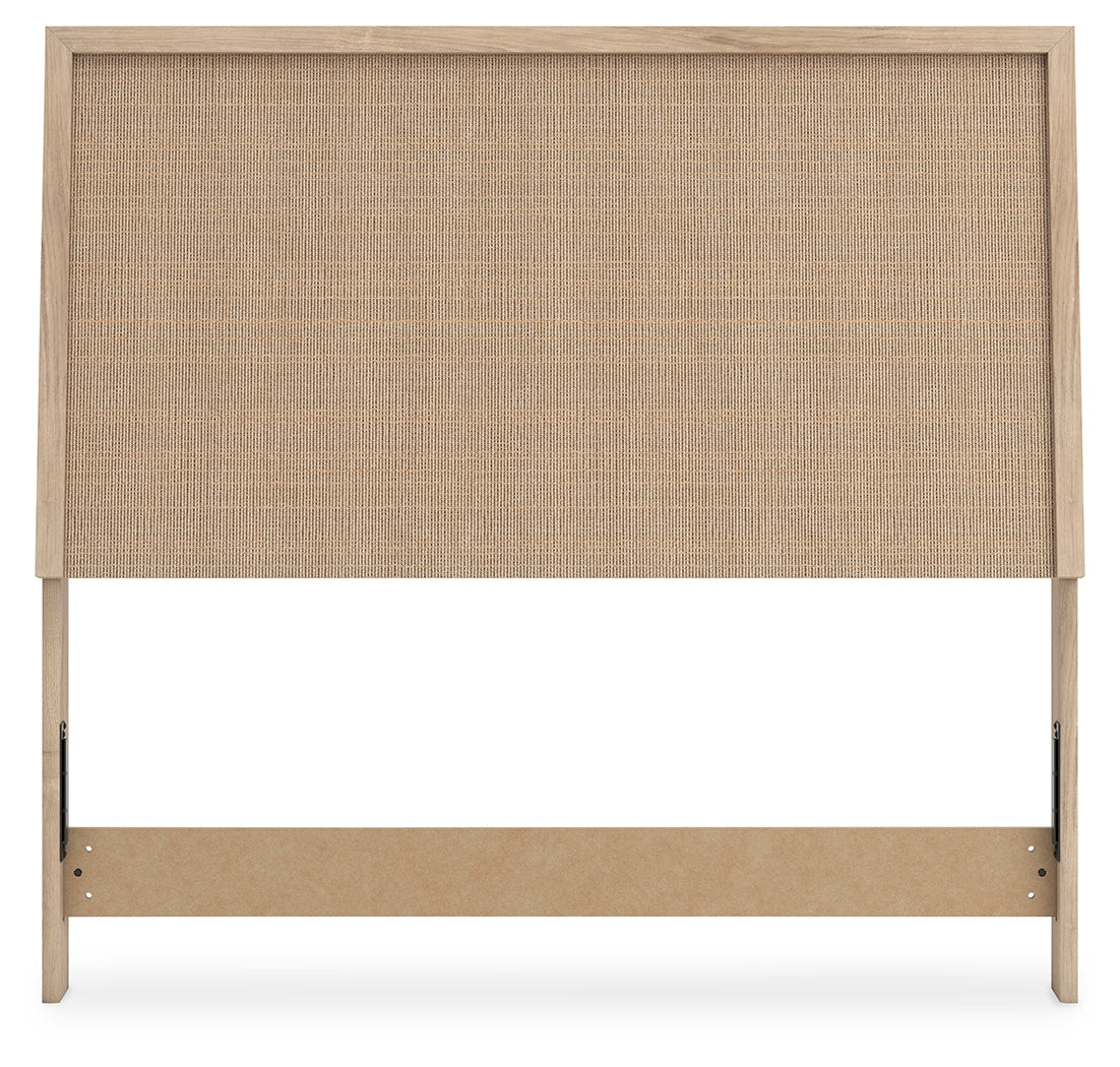 Cielden Two-tone Full Panel Headboard with Mirrored Dresser from Ashley Furniture - Luna Furniture