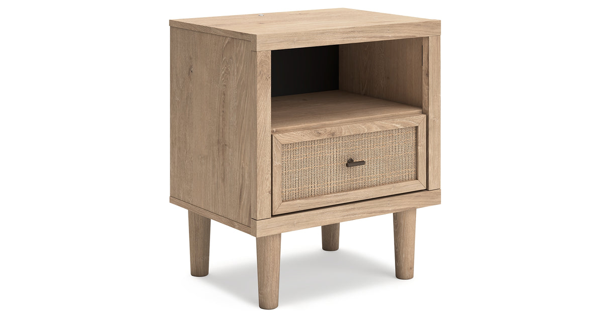 Cielden Full Upholstered Panel Bed with Dresser and 2 Nightstands in Two-tone from Ashley Furniture - Luna Furniture