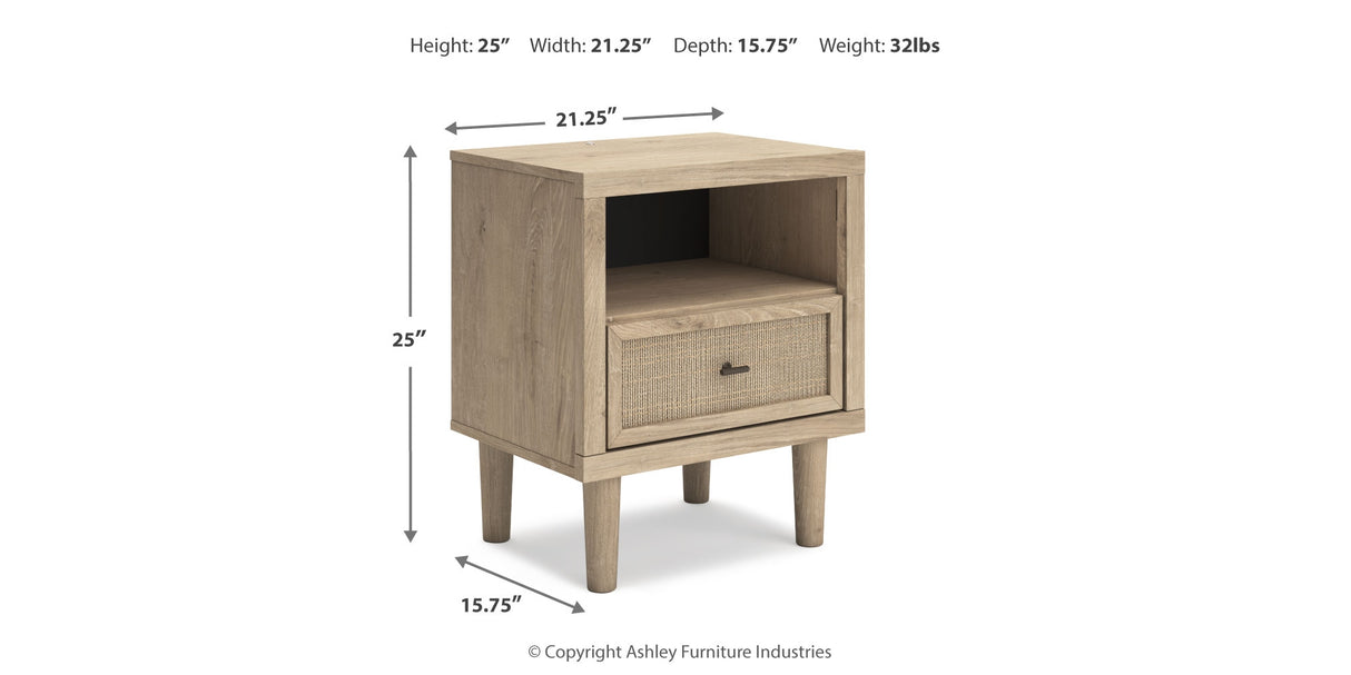 Cielden Full Upholstered Panel Bed with Dresser and 2 Nightstands in Two-tone from Ashley Furniture - Luna Furniture