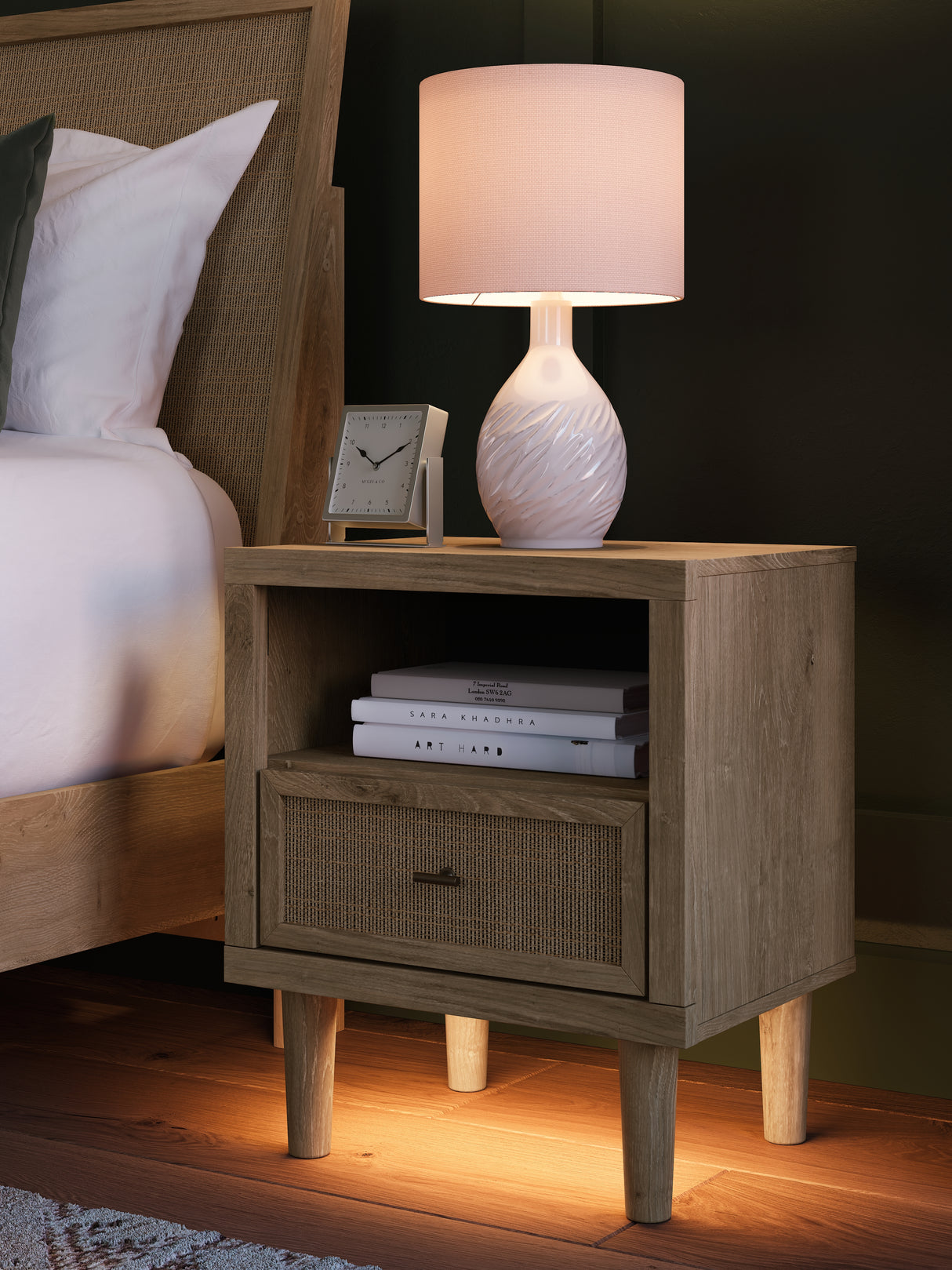 Cielden King Panel Bed with Dresser and Nightstand in Two-tone from Ashley Furniture - Luna Furniture
