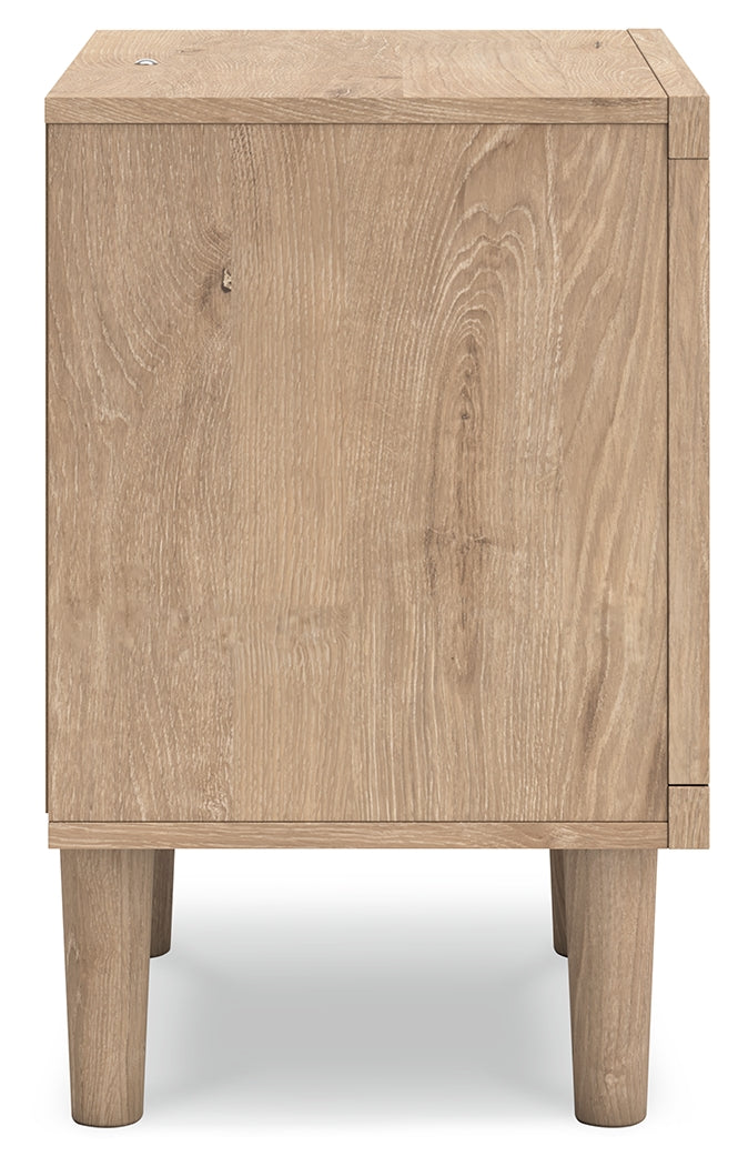 Cielden Queen Panel Headboard with 2 Nightstands in Two-tone from Ashley Furniture - Luna Furniture