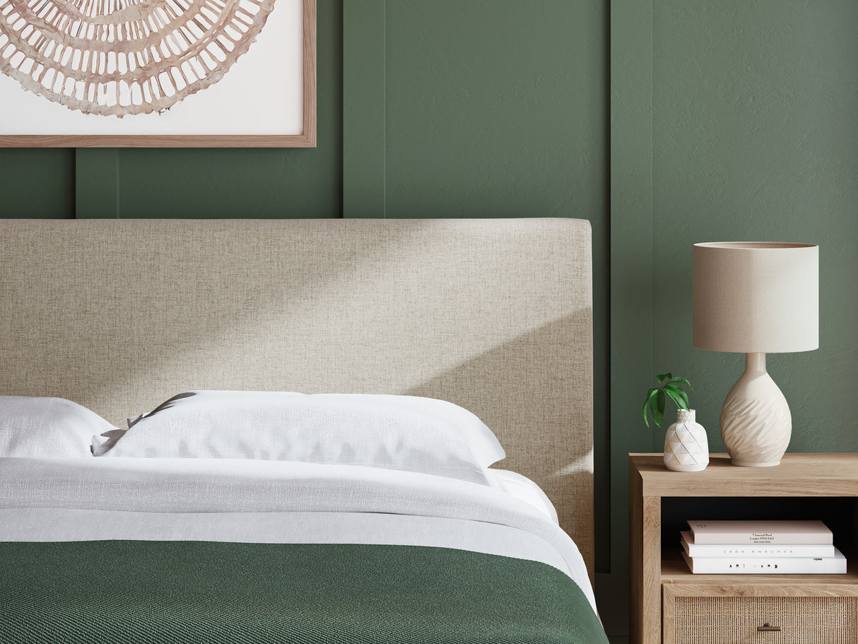 Cielden Soft Gray California King Upholstered Platform Bed from Ashley Furniture - Luna Furniture
