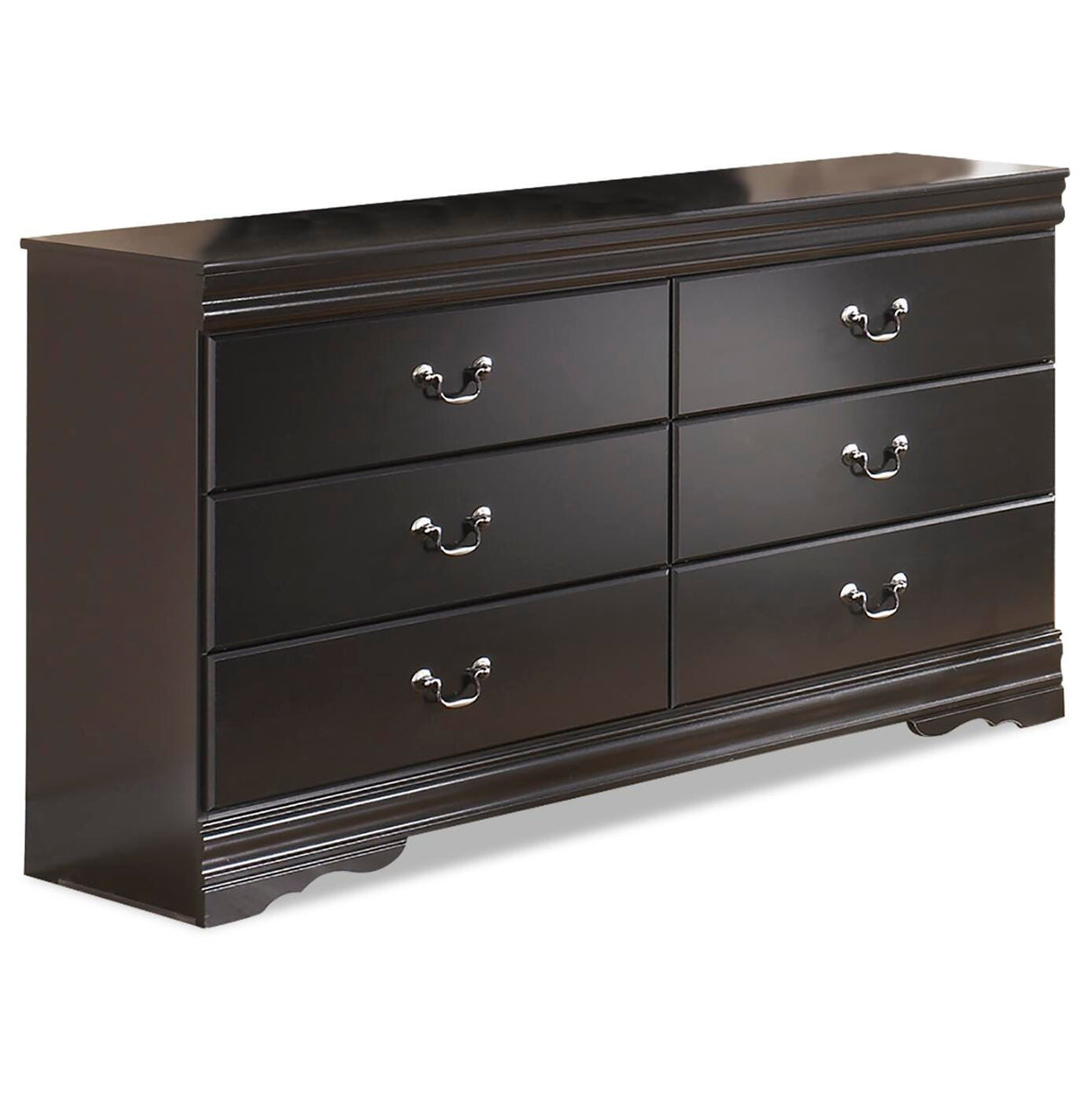 Huey Vineyard Black Full Sleigh Bed, Dresser, Mirror, Chest and Nightstand from Ashley - Luna Furniture