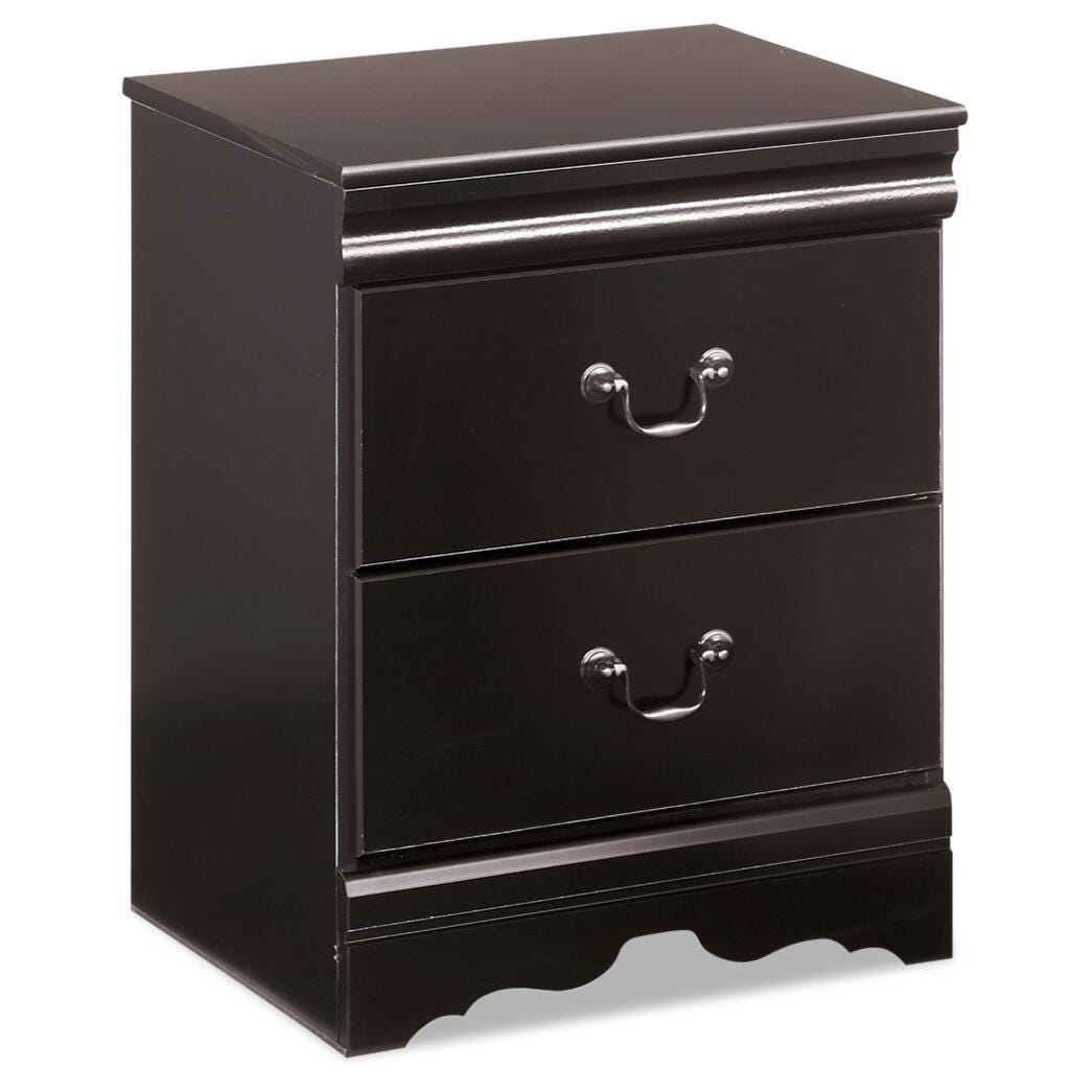 Huey Vineyard Black Full Sleigh Bed, Dresser, Mirror, Chest and Nightstand from Ashley - Luna Furniture
