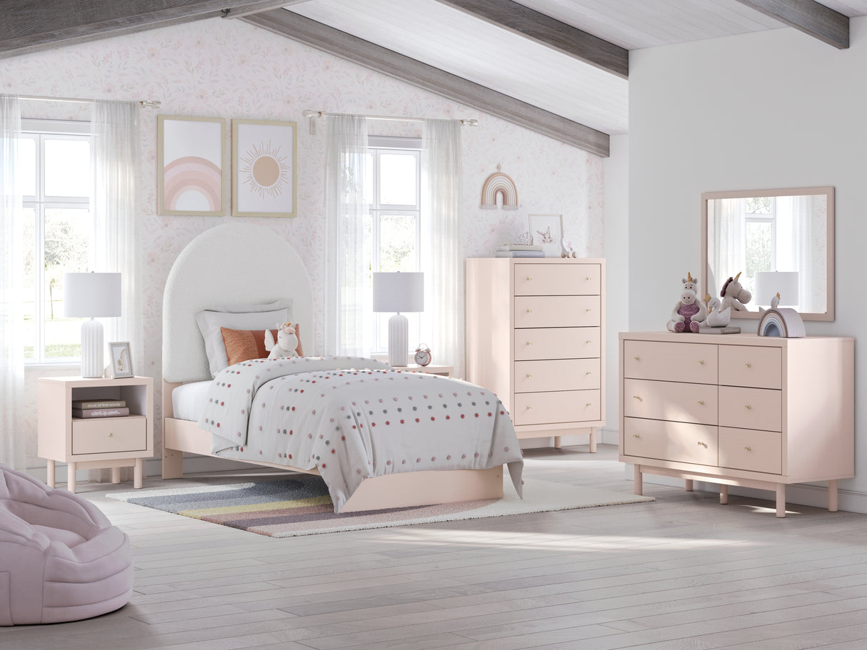 Wistenpine Blush Dresser and Mirror from Ashley - Luna Furniture