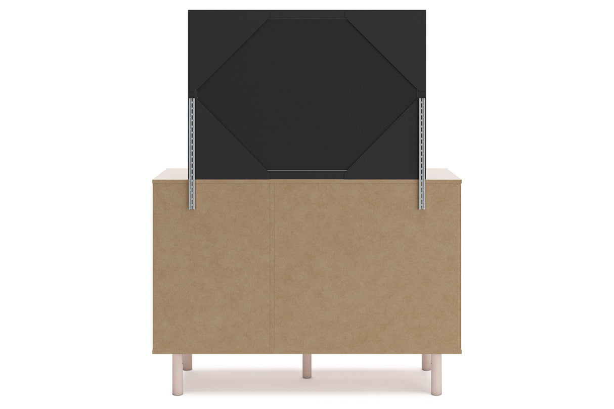 Wistenpine Blush Dresser and Mirror from Ashley - Luna Furniture