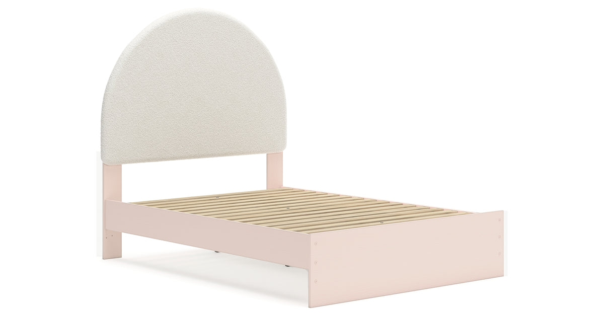 Wistenpine Blush Full Upholstered Storage Platform Bed with 2 Drawers from Ashley - Luna Furniture