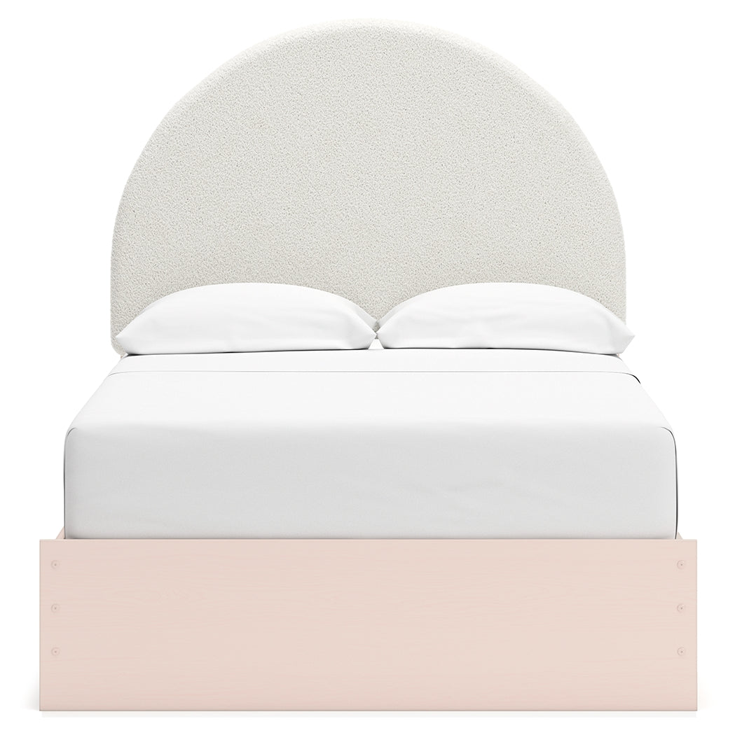 Wistenpine Blush Full Upholstered Storage Platform Bed with 2 Drawers from Ashley - Luna Furniture