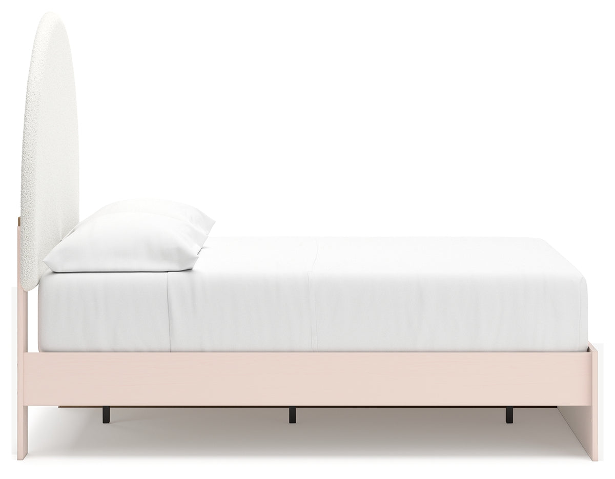 Wistenpine Blush Full Upholstered Storage Platform Bed with 2 Drawers from Ashley - Luna Furniture