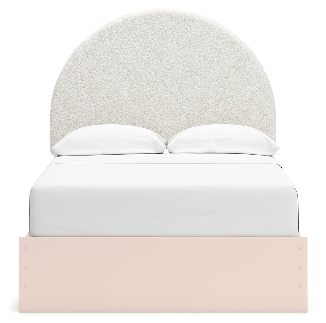 Wistenpine Blush Full Upholstered Storage Platform Bed with 4 Drawers from Ashley - Luna Furniture