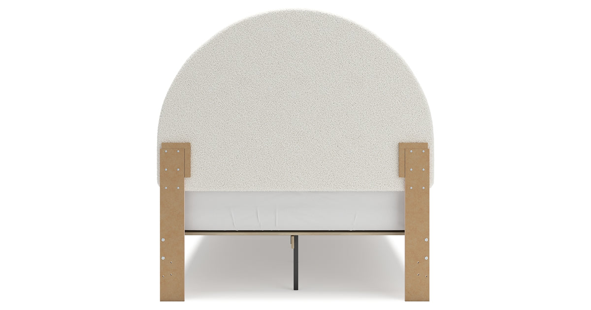 Wistenpine Blush Full Upholstered Platform Bed from Ashley - Luna Furniture