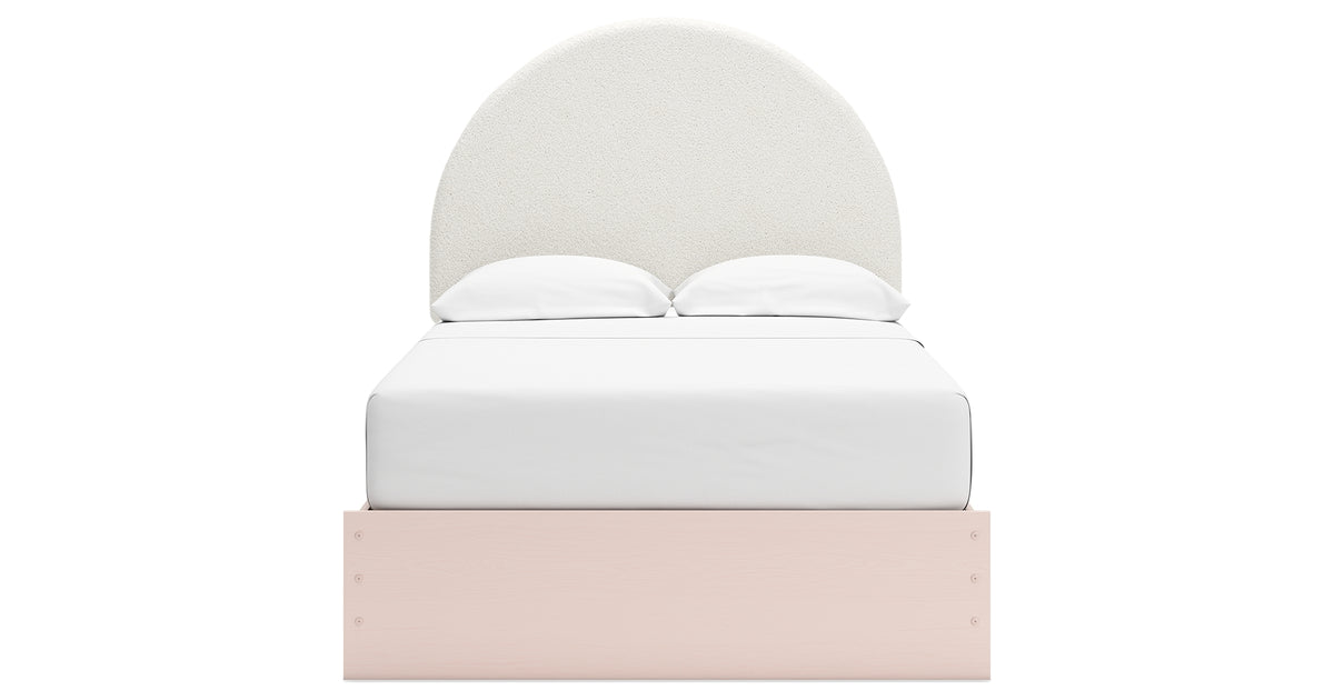 Wistenpine Blush Full Upholstered Platform Bed from Ashley - Luna Furniture