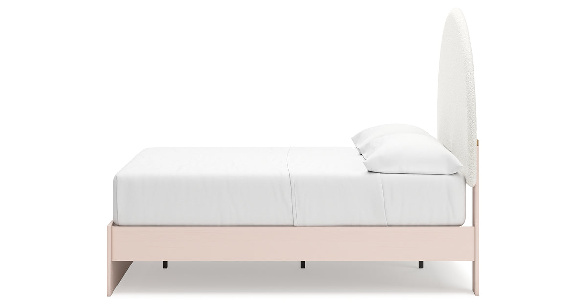 Wistenpine Blush Full Upholstered Platform Bed from Ashley - Luna Furniture