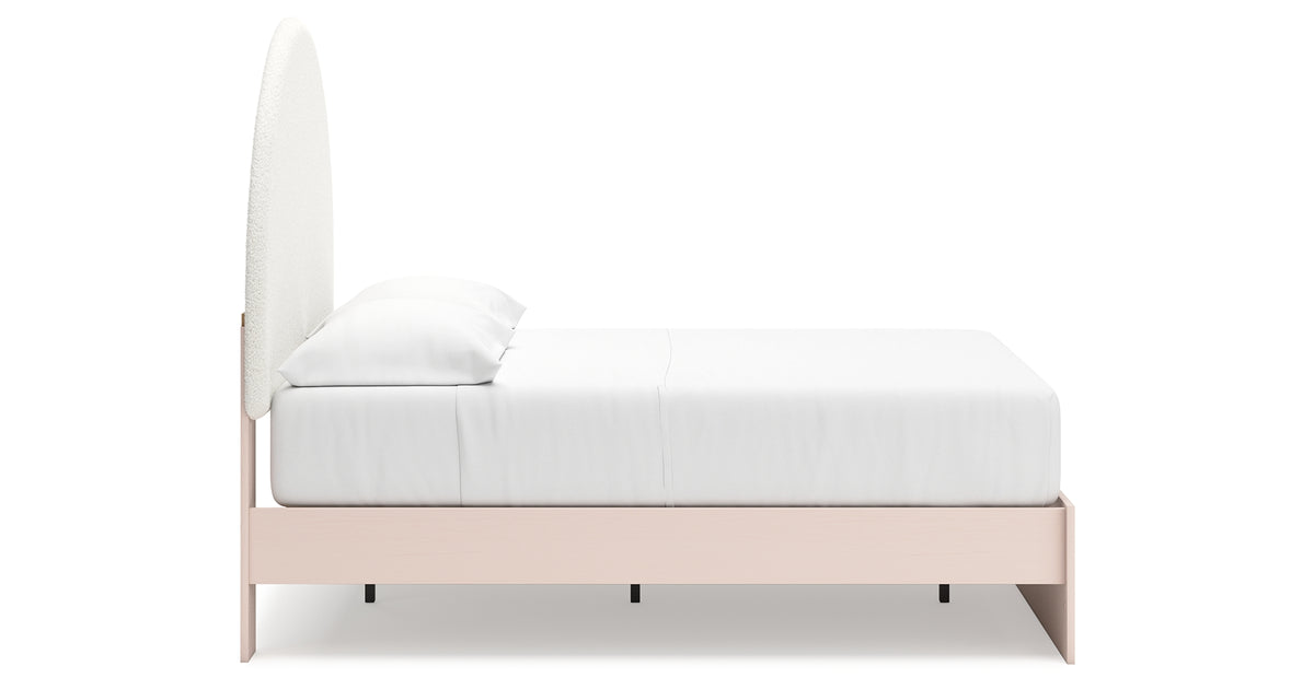 Wistenpine Blush Full Upholstered Platform Bed from Ashley - Luna Furniture
