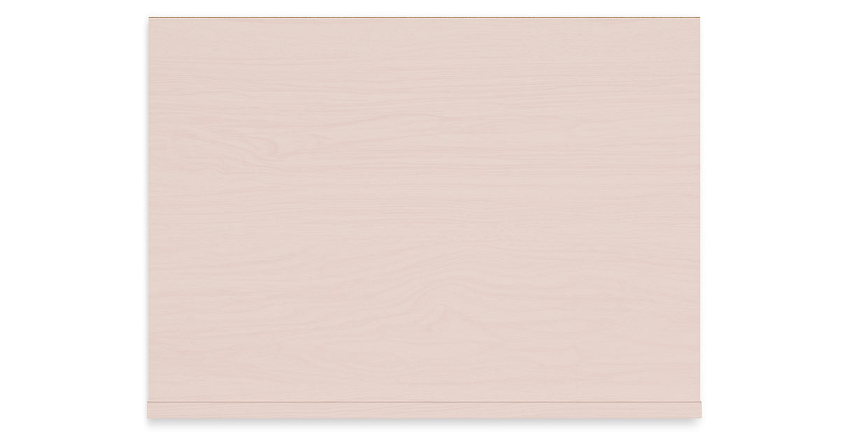 Wistenpine Twin Upholstered Panel Headboard with Nightstand in Blush from Ashley Furniture - Luna Furniture