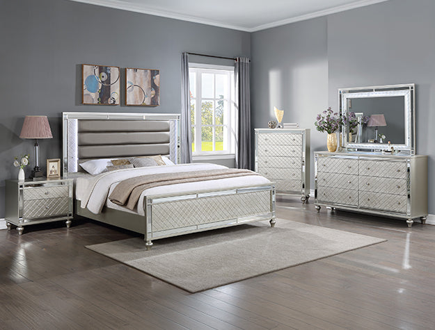 Cristian Champagne Bedroom Mirror (Mirror Only) from Crown Mark - Luna Furniture