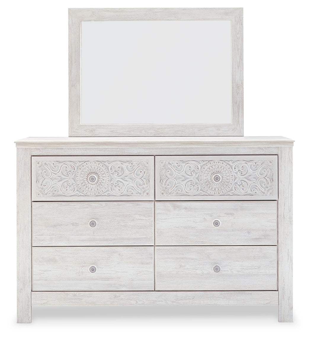 Paxberry Whitewash Panel Bedroom Set from Ashley Furniture - Luna Furniture