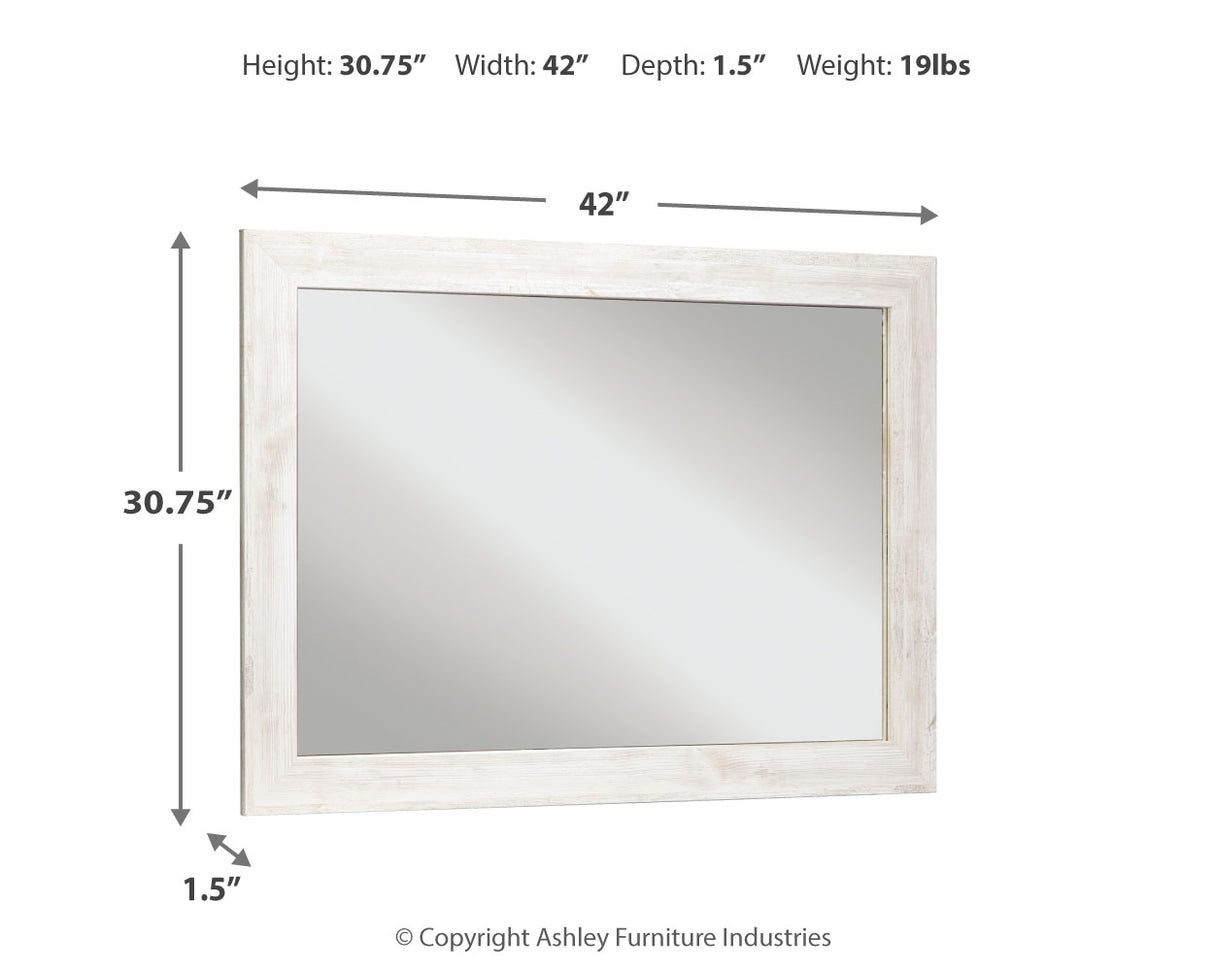 Paxberry Whitewash Bedroom Mirror (Mirror Only) from Ashley - Luna Furniture