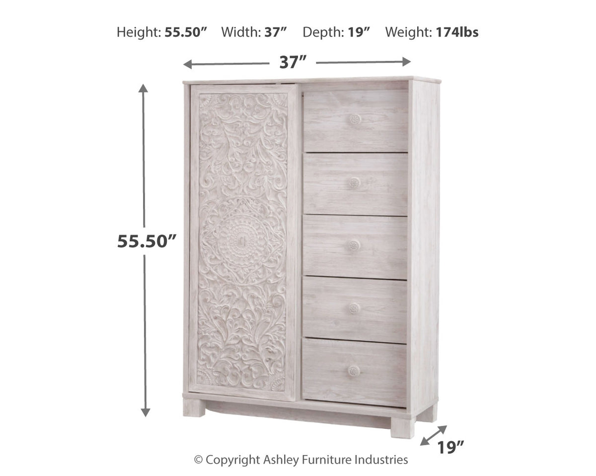 Paxberry Whitewash Panel Bedroom Set from Ashley Furniture - Luna Furniture