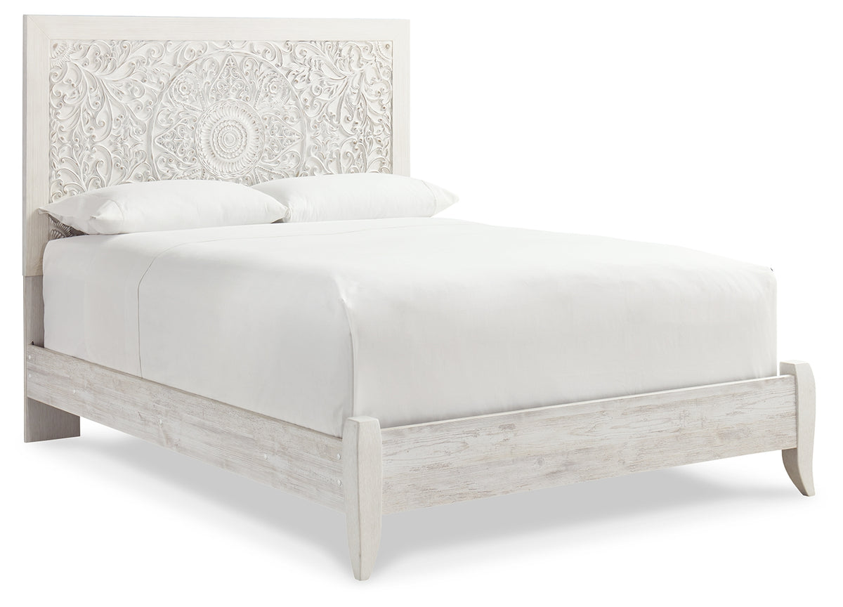 Paxberry Whitewash Panel Bedroom Set from Ashley Furniture - Luna Furniture