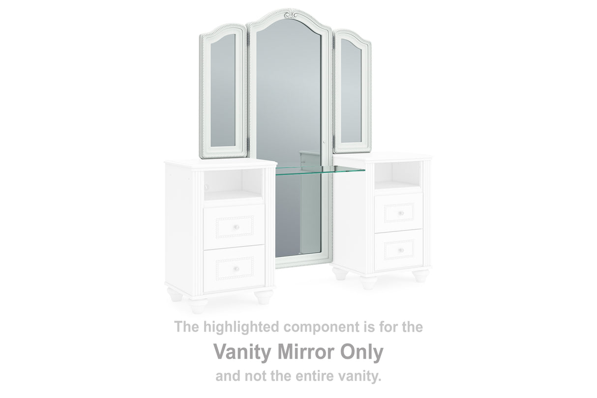 Kozlani White Vanity Mirror from Ashley - Luna Furniture