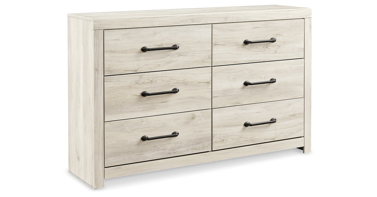 Cambeck Whitewash King Panel Bed, Dresser, Chest and 2 Nightstands from Ashley Furniture - Luna Furniture