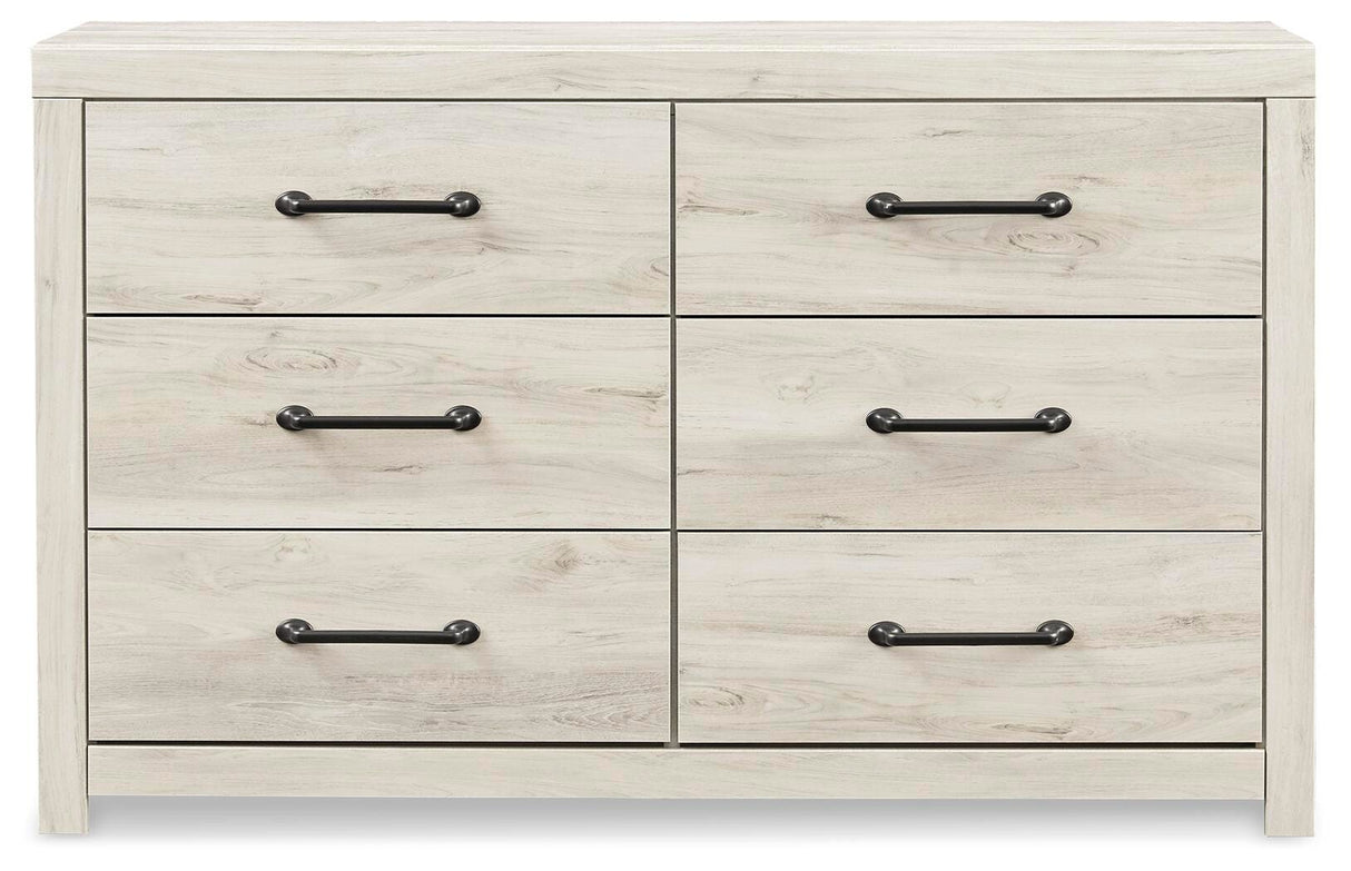 Cambeck Whitewash King Panel Bed, Dresser and 2 Nightstands from Ashley - Luna Furniture