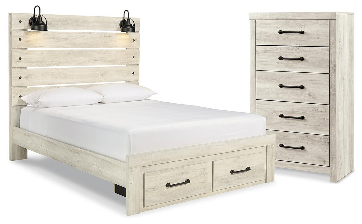 Cambeck Queen Panel Storage Bed and Chest from Ashley Furniture - Luna Furniture