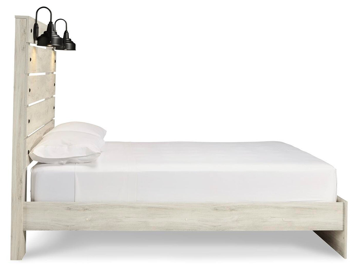 Cambeck Queen Panel Bed with Dresser in Whitewash from Ashley Furniture - Luna Furniture