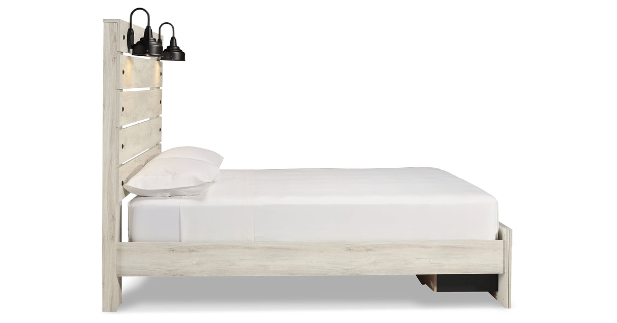 Cambeck Whitewash Queen Panel Storage Bed, Dresser and Nightstand from Ashley Furniture - Luna Furniture