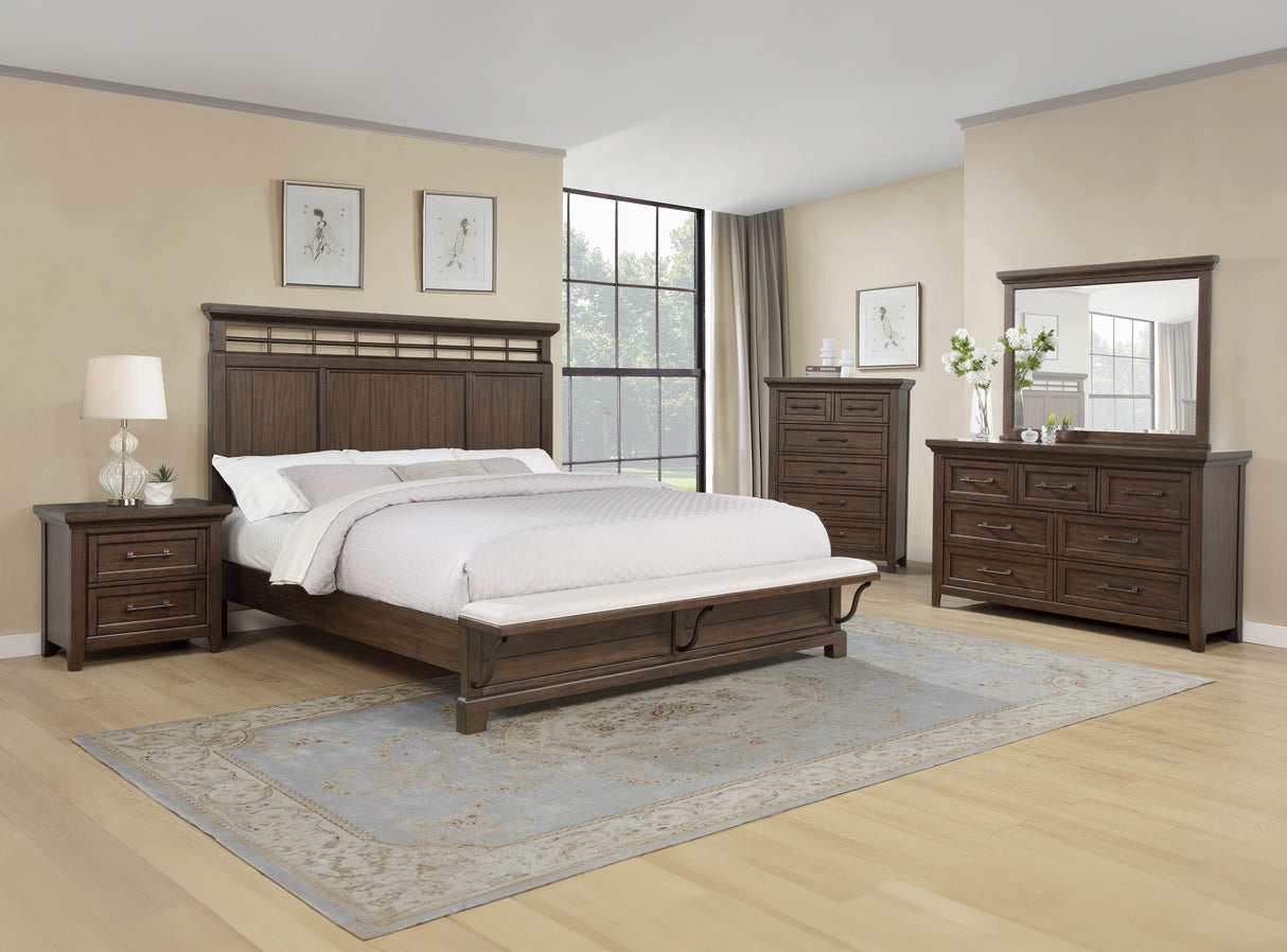 Beckett Brown King Bed from Crown Mark - Luna Furniture