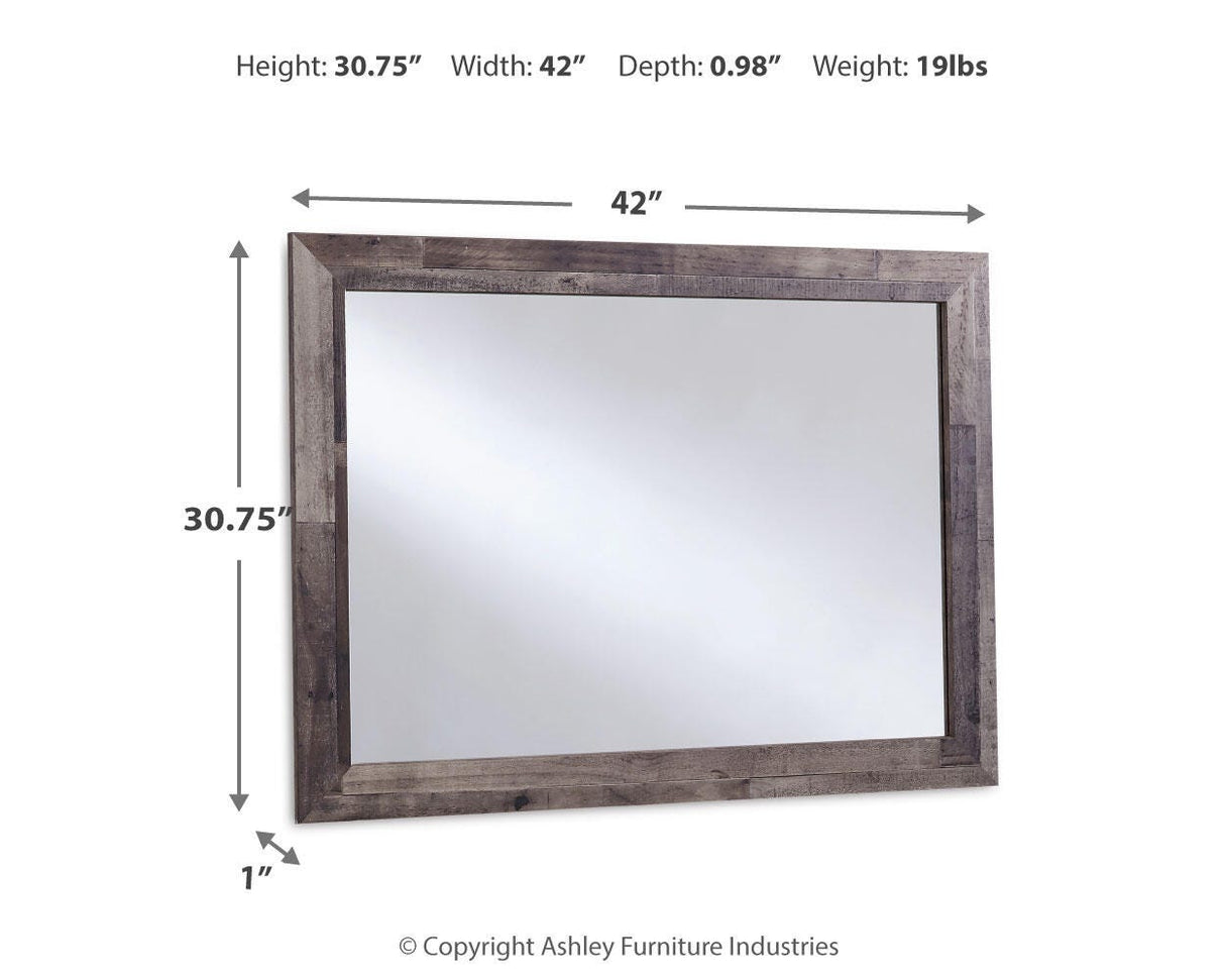 Derekson Multi Gray Bedroom Mirror (Mirror Only) from Ashley Furniture - Luna Furniture