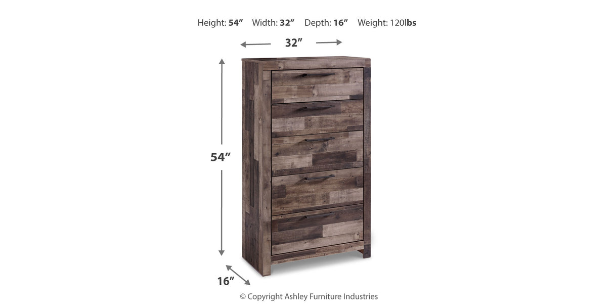 Derekson Multi Gray Queen Storage Bed and 2 Chests from Ashley - Luna Furniture
