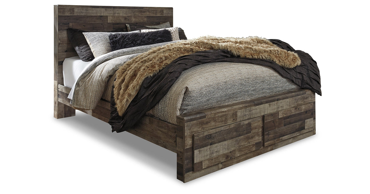 Derekson Multi Gray Queen Storage Bed and 2 Chests from Ashley - Luna Furniture