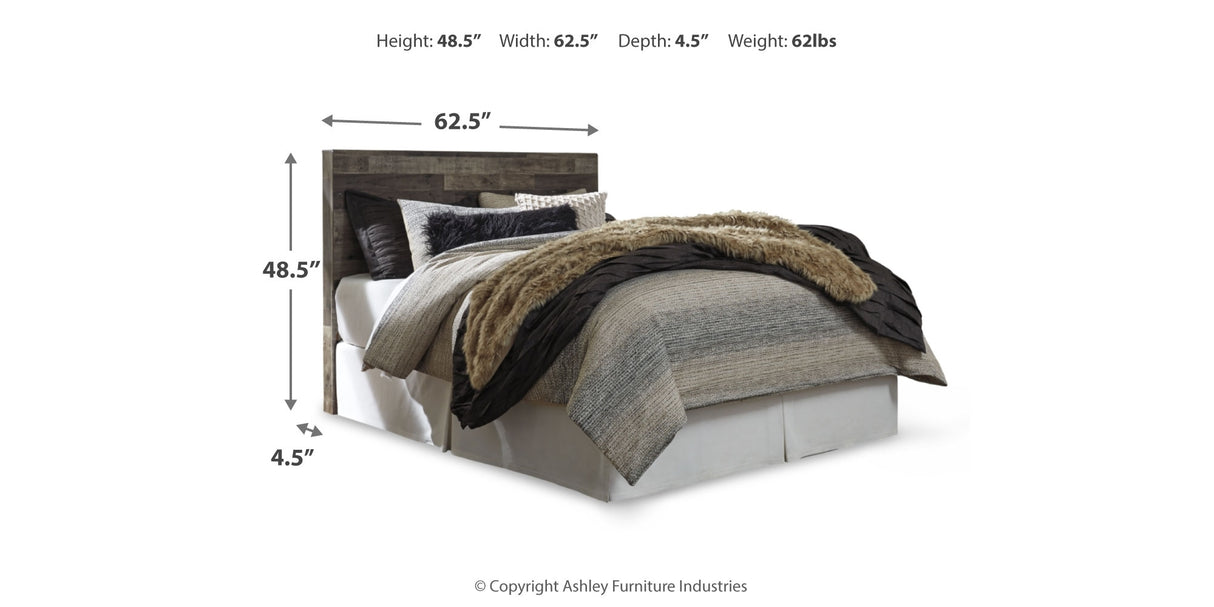 Derekson Multi Gray Queen Panel Headboard, Dresser, Chest and Nightstand from Ashley Furniture - Luna Furniture