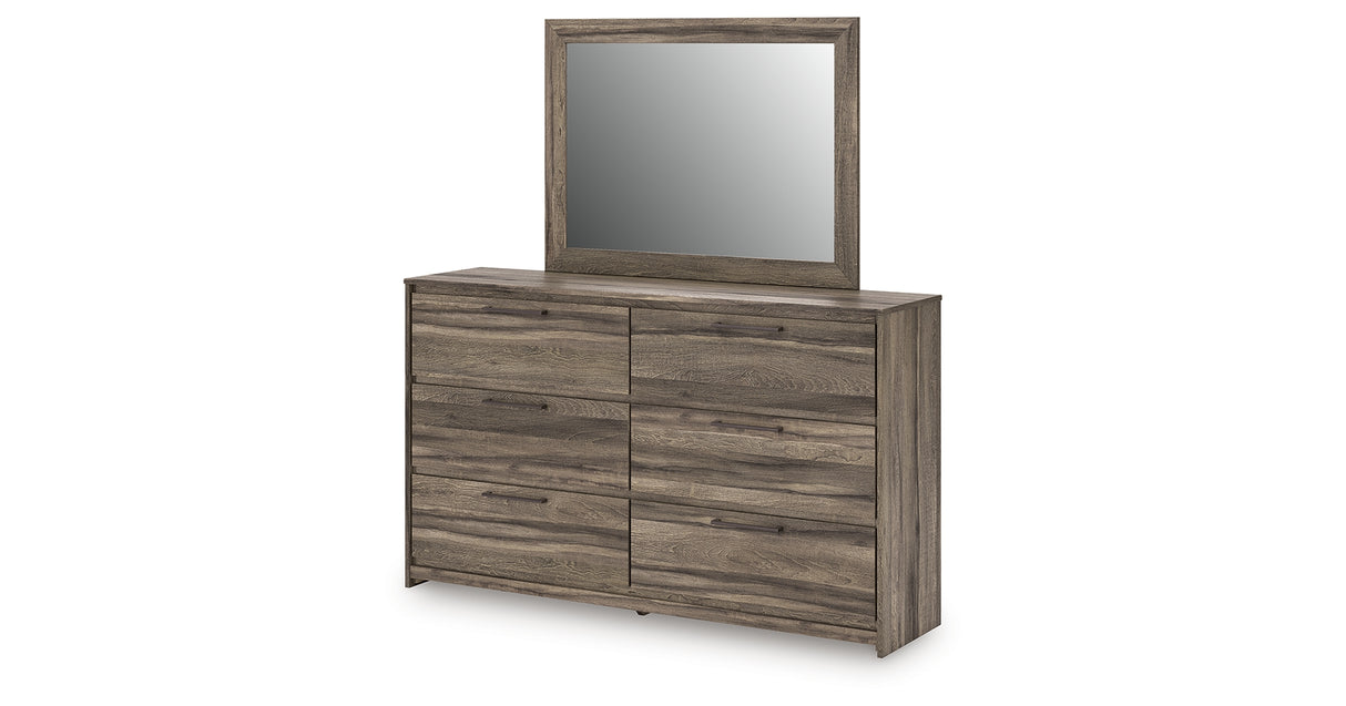 Elbrim King Panel Bed, Dresser, Mirror and 2 Nightstands from Ashley - Luna Furniture