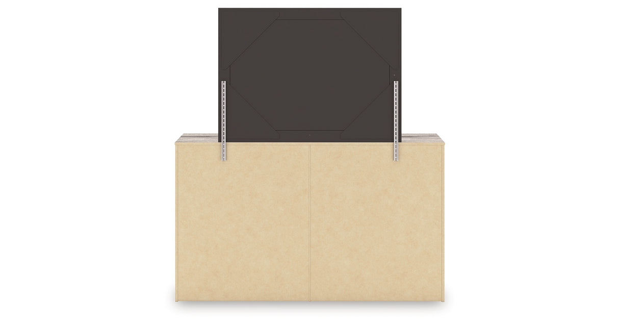 Elbrim Brown Dresser and Mirror from Ashley Furniture - Luna Furniture