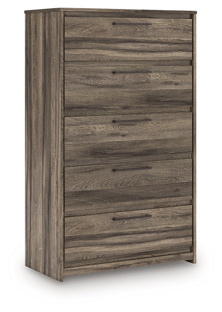 Elbrim King Panel Storage Bed, Chest and Nightstand from Ashley - Luna Furniture