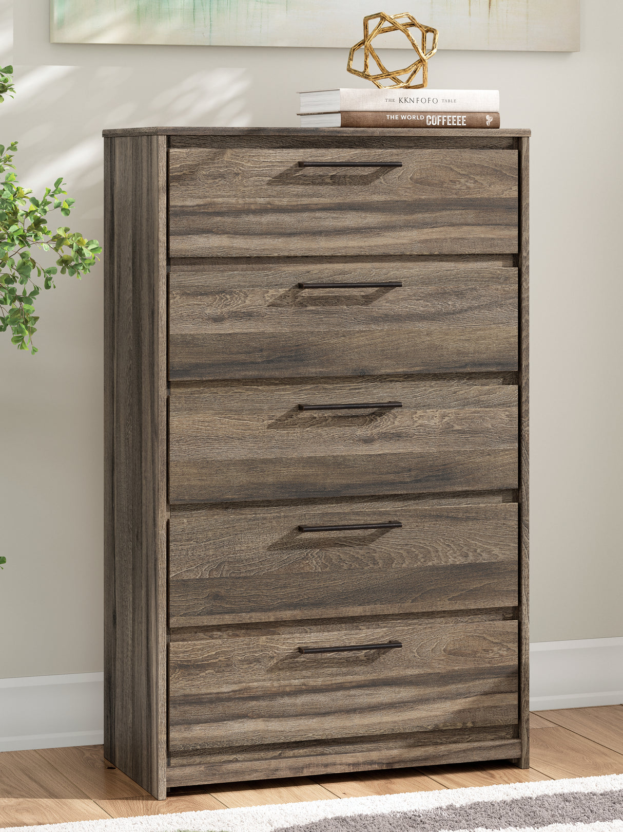 Elbrim King Panel Storage Bed, Chest and Nightstand from Ashley - Luna Furniture