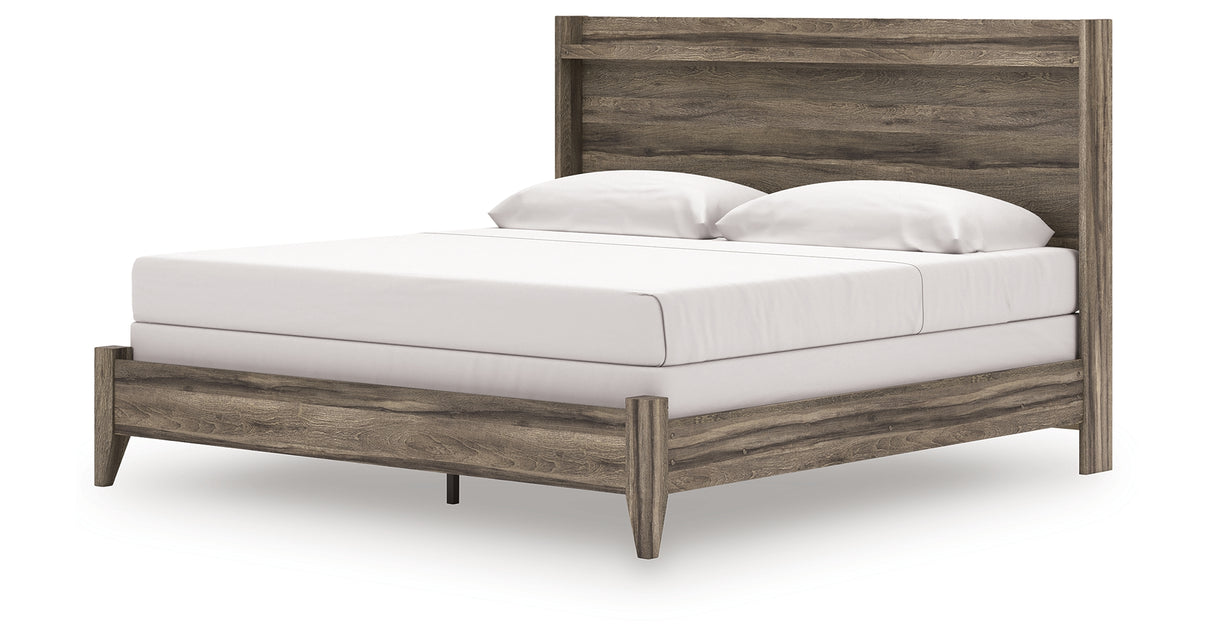 Elbrim King Panel Bed, Dresser, Mirror and 2 Nightstands from Ashley - Luna Furniture