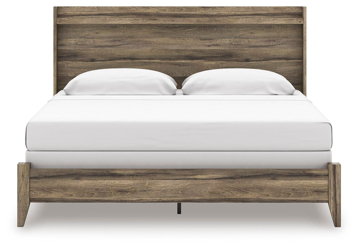 Elbrim King Panel Bed, Dresser, Mirror and 2 Nightstands from Ashley - Luna Furniture