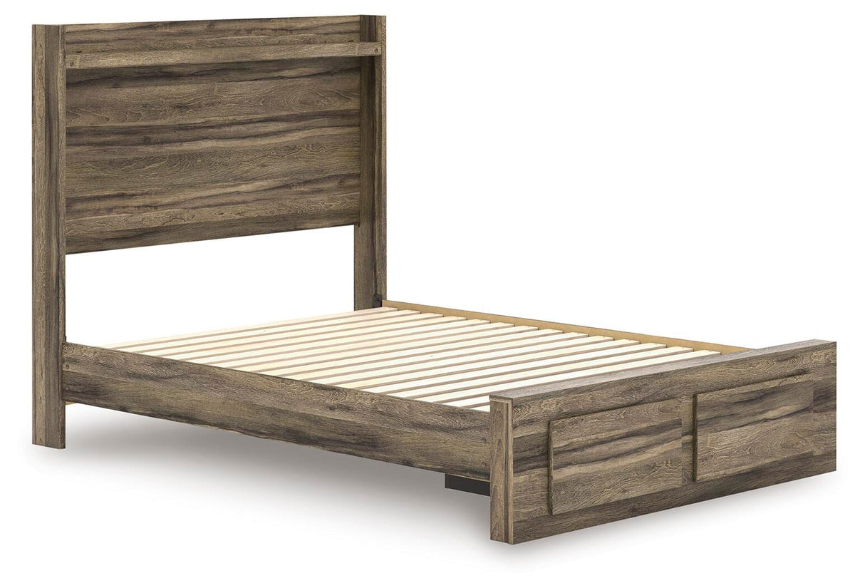 Elbrim Full Panel Storage Bed, Dresser and Mirror from Ashley Furniture - Luna Furniture
