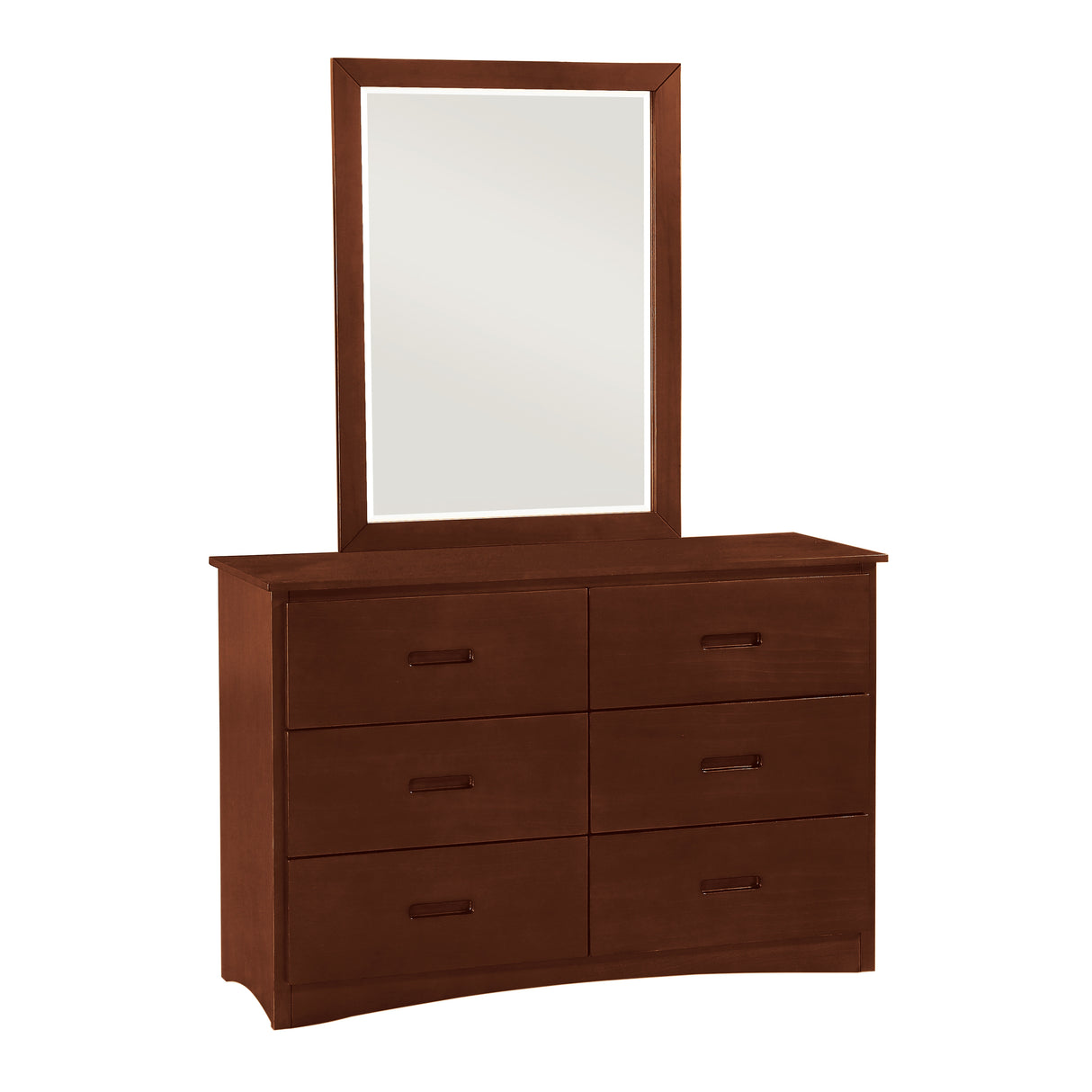 Rowe Dark Cherry Mirror, Wide from Homelegance - Luna Furniture