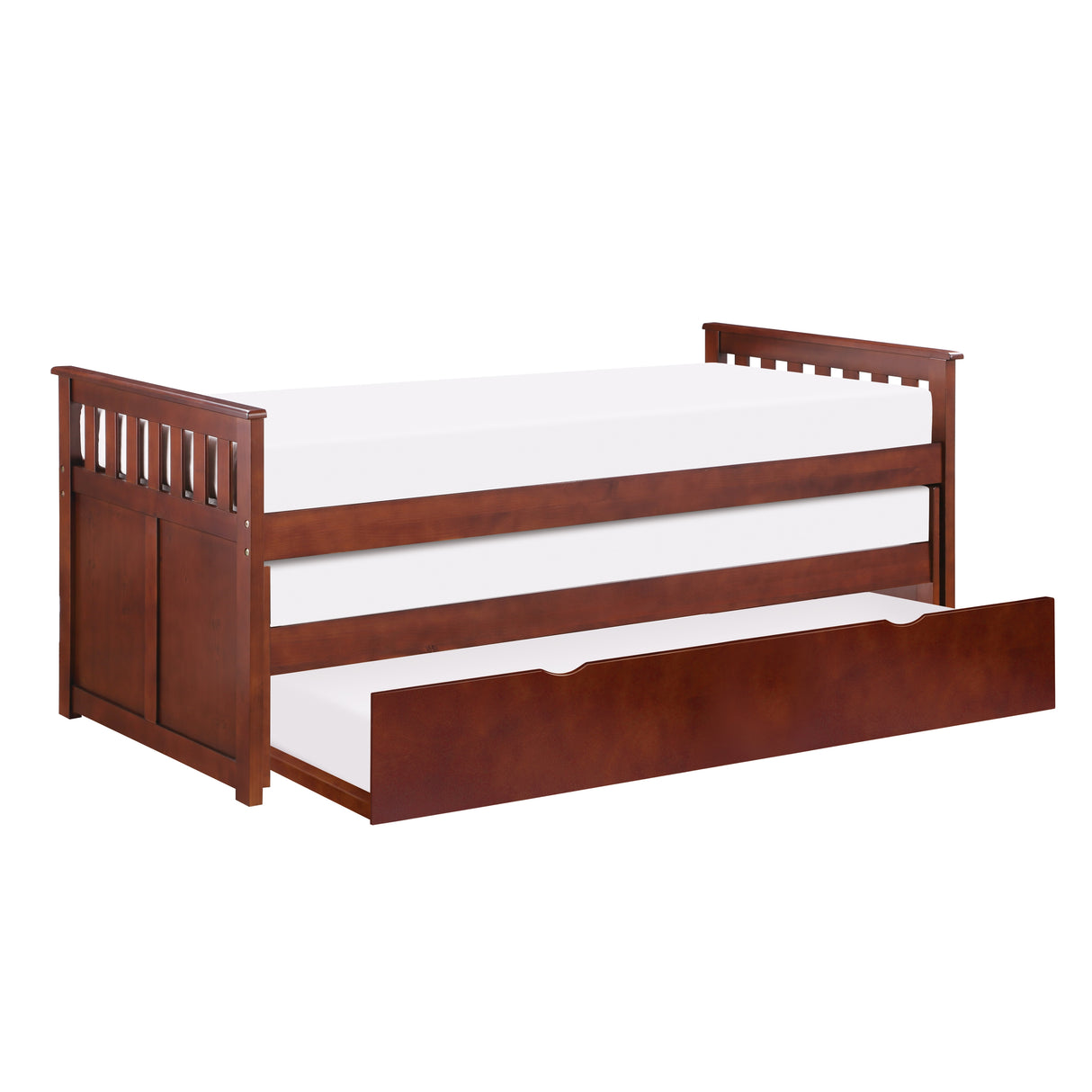 Rowe Dark Cherry Twin/Twin Bed from Homelegance - Luna Furniture