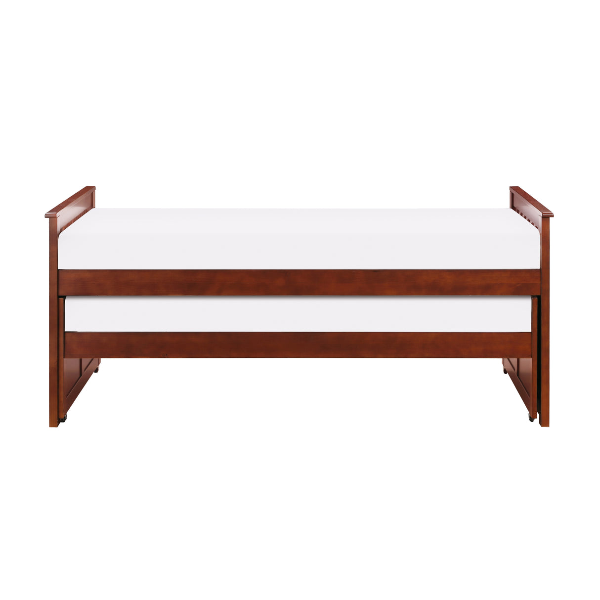 Rowe Dark Cherry Twin Captains Trundle Bed from Homelegance - Luna Furniture